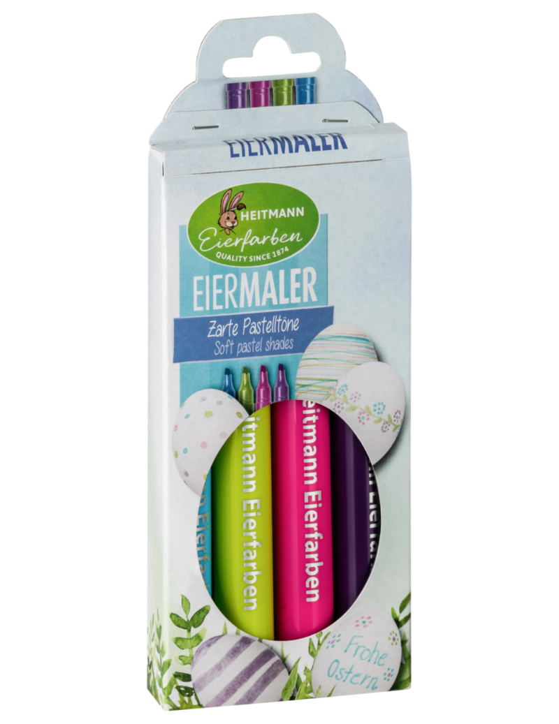 Heitmann Eierfarben Eiermaler sanfte Pastellfarben 4 Farben