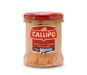 Calippo Natürliche Thunfischfilets in Olivenöl (iodiert)174g