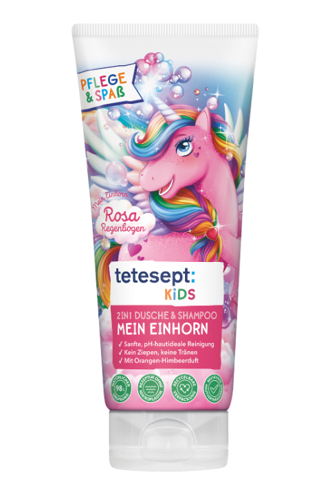 tetesept kids Mein Einhorn 2in1 Dusche und Shampoo 200ml