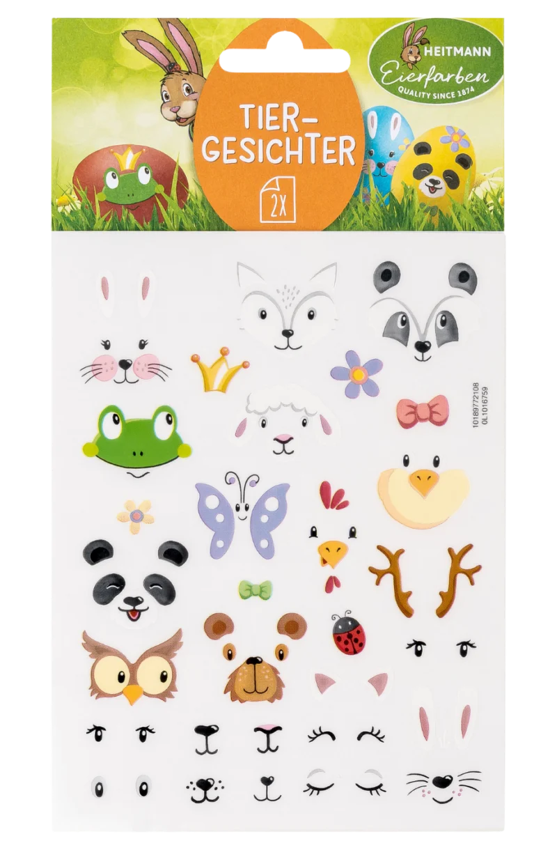 Heitmann Sticker Tiergesichter