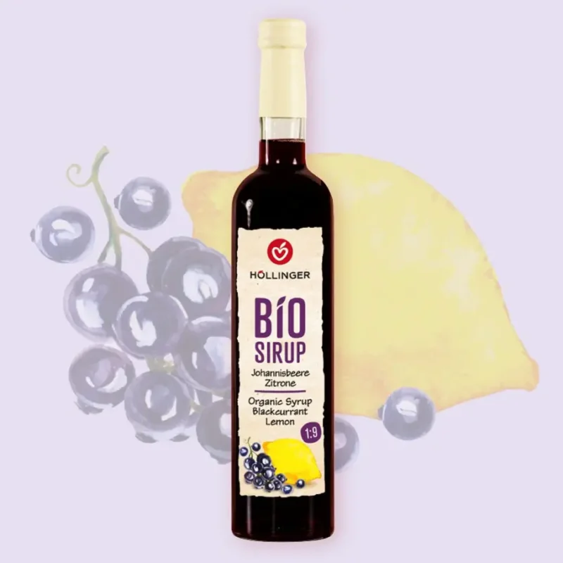 Höllinger Bio Sirup Johannisbeere mit Zitrone 500ml
