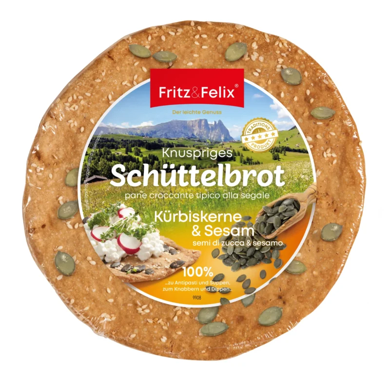 Fritz&Felix Schüttelbrot mit Kürbiskerne und Sesam 150g