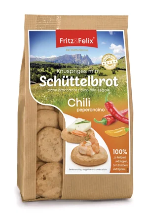 Fritz&Felix Schüttelbrot Mini mit Chili 125g