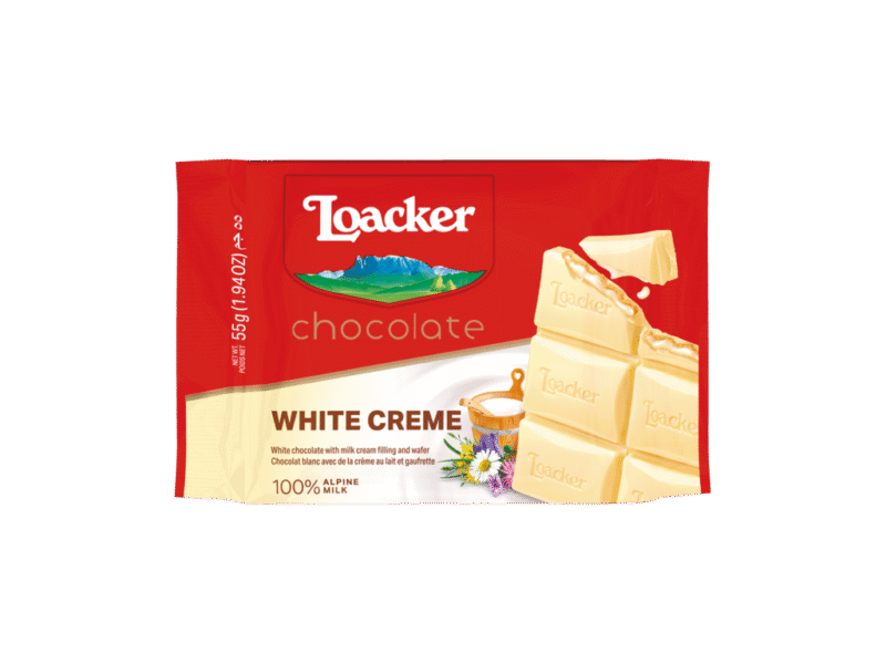 Loacker Schokoriegel Creme Weiß 55g