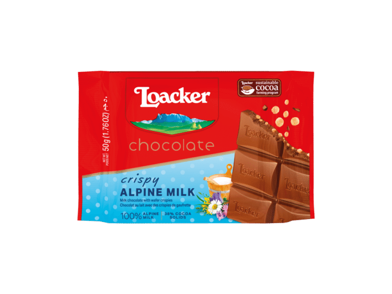 Loacker Schokoriegel Crispy Alpenmilch 50g