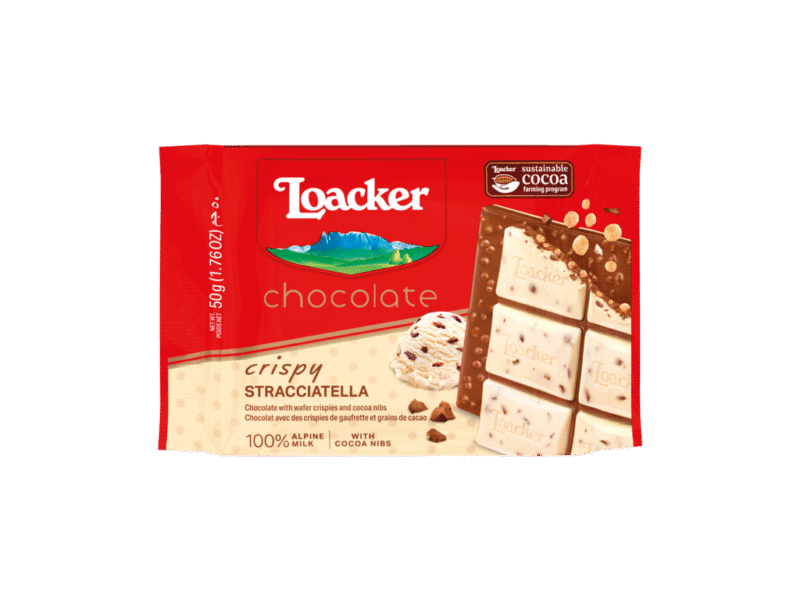 Loacker Schokoriegel Crispy Stracciatella 50g