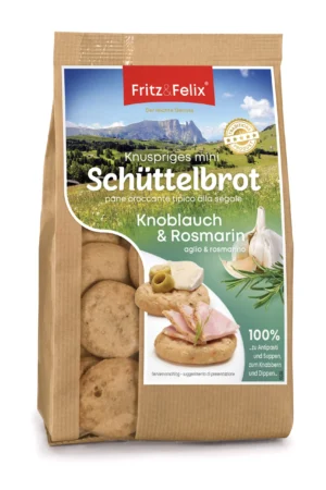 Fritz&Felix Schüttelbrot Mini mit Knoblauch und Rosmarin 125g