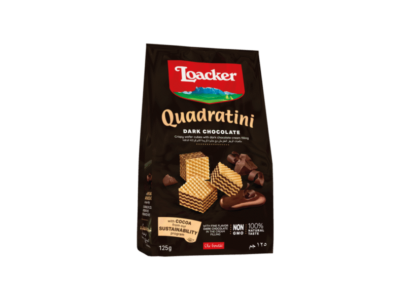 Loacker Kekse Quadratini Dunkle Schokolade 250g