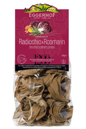 Eggerhof Eierteig Bandnudeln Radicchio und Rosmarin 310g