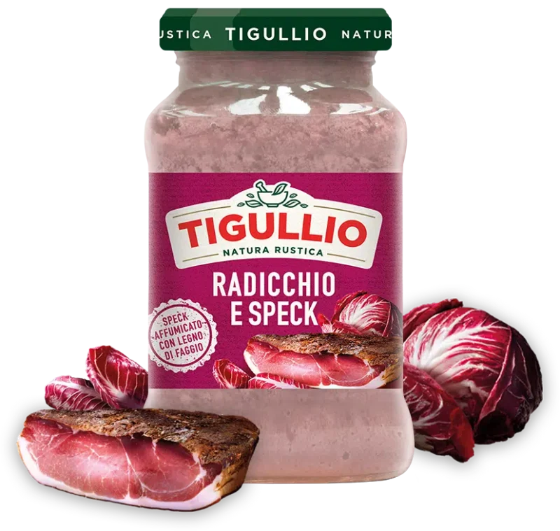 TIGULLIO Pesto Radicchio und Speck 185g