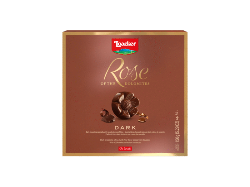 Loacker Kekse Rose der Dolomiten Dunkel 150g