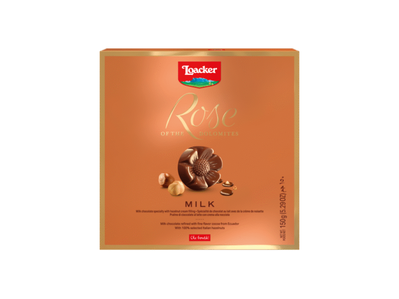Loacker Kekse Rose der Dolomiten Milchschokolade 150g