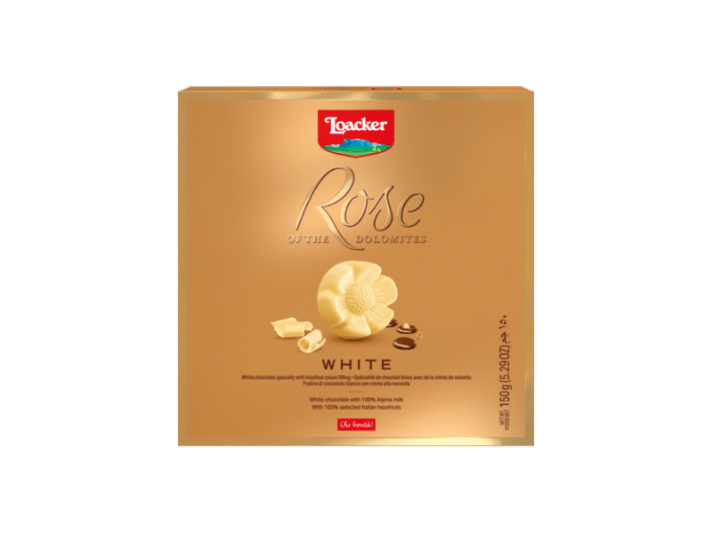 Loacker Kekse Rose der Dolomiten Weiß 150g