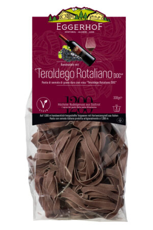 Eggerhof Eierteig Bandnudel mit Teroldego Rotaliano DOC 310g