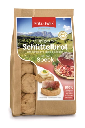Fritz&Felix Schüttelbrot Mini mit Speck125g