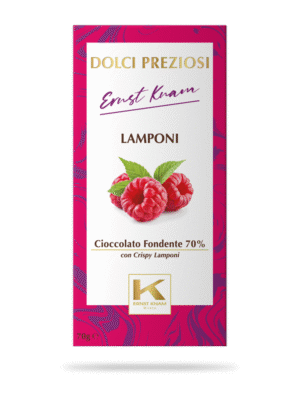 Ernst Knam Dunkle Schokolade 70% mit Himbeeren 70g