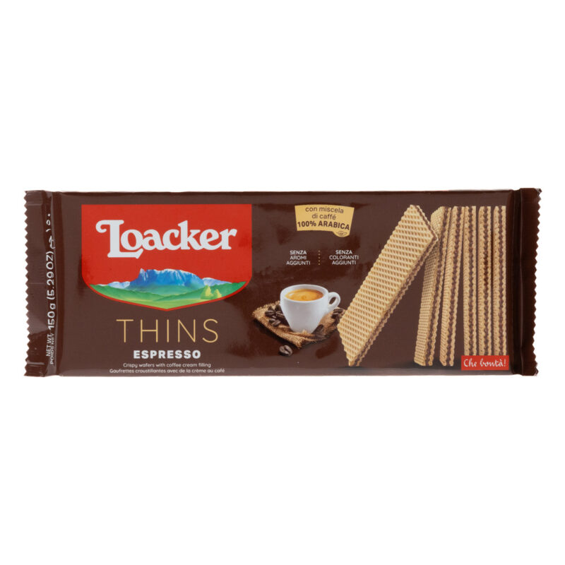 Loacker Kekse Thins Espresso 150g