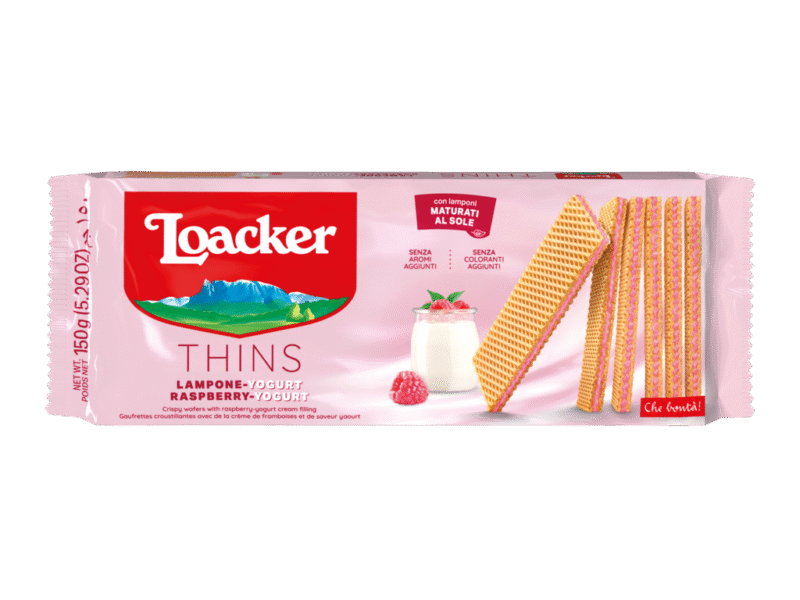 Loacker Kekse Thins Himbeere und Joghurt 150g