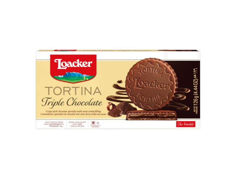 Loacker Tortina Dreifach Schokolade (6x21g) 126g