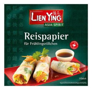 Ling Ying Reispapier für Frühlingsrollen (9 Stück) 50g