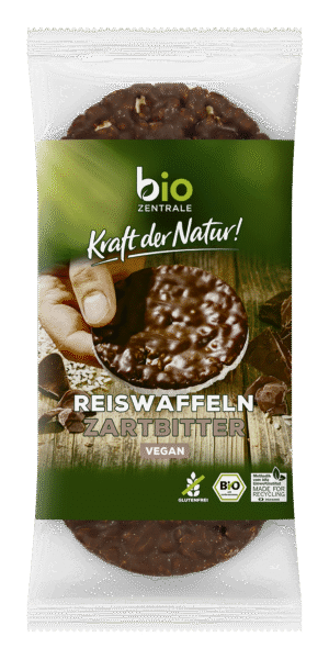 bio Zentrale Reiswaffeln mit Zartbitterschokolade 100g