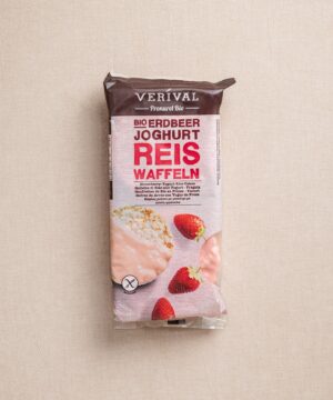 Veríval Bio Reiswaffeln mit Erdbeerjoghurt 100g