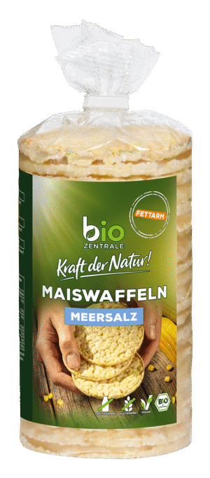 bio Zentrale Maiswaffeln mit Meersalz 120g