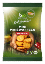 bio Zentrale Mini Maiswaffeln mit Paprika 50g