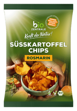 bio Zentrale Süßkartoffelchips mit Rosmarin 75g