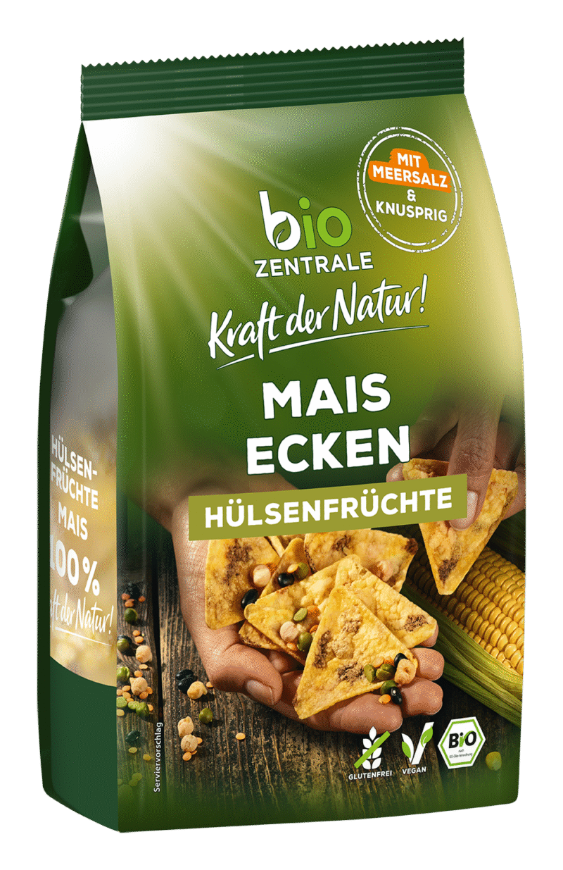 bio Zentrale Maisecken mit Hülsenfrüchte 90g