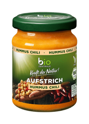 bio Zentrale Aufstrich Humus Chili 125g