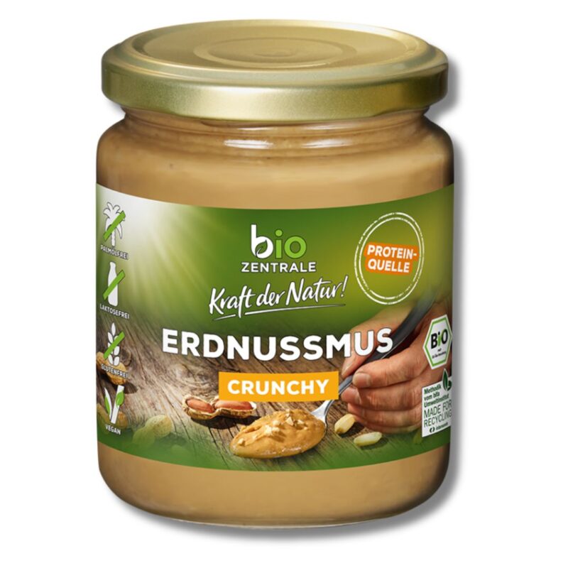 bio Zentrale Erdnussmus Crunchy 250g