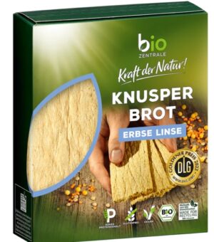 bio Zentrale Knusperbrot mit Erbsen und Linsen 100g