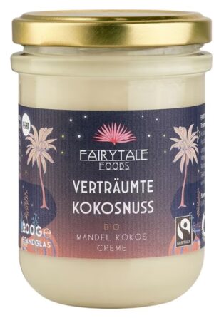 Fairytale Foods Bio Verträumte Kokosnuss Mandel-Kokos-Creme 200g