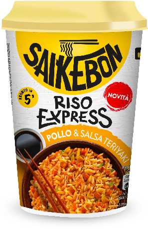 Saikebon Fertigreis mit Hühnchen und Teriyakisauce 83g
