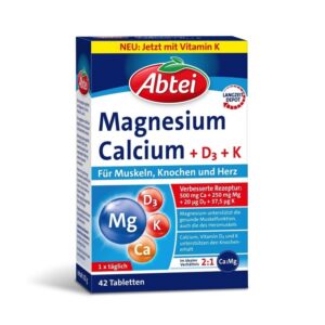 Abtei Magnesium Calcium (42 Tabletten) 82g