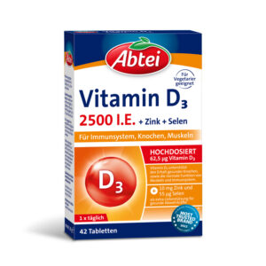 Abtei Vitamin D3 2500 I.E. (42 Tabletten) 30g