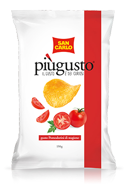 San Carlo Piúgusto Kartoffelchips Kirschtomaten 150g