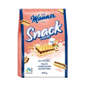 Manner Snack Minis Milchhaselnussschnitten 300g