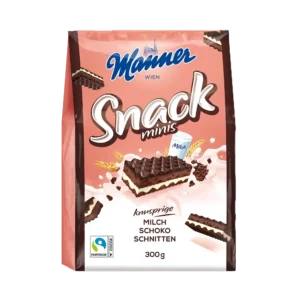 Manner Snack Minis Milchschokoschnitten 300g