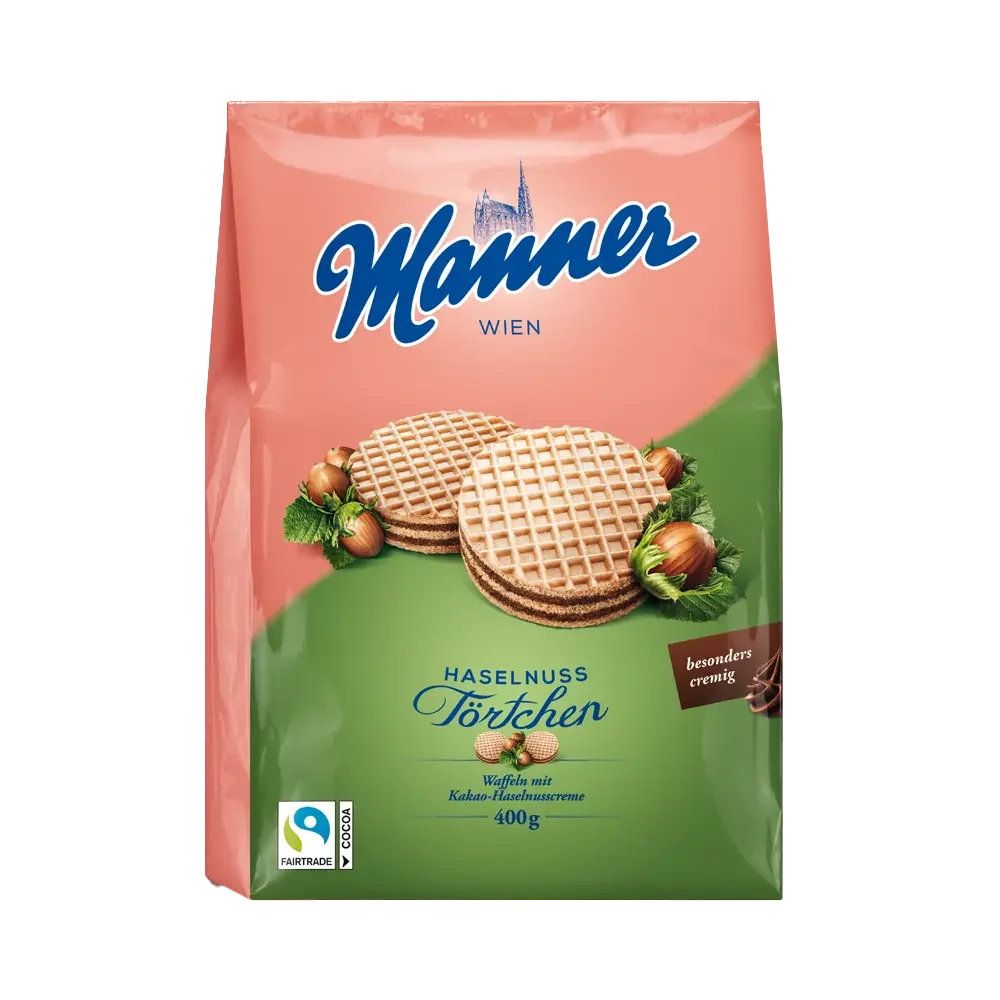 Manner Haselnuss Törtchen 400g