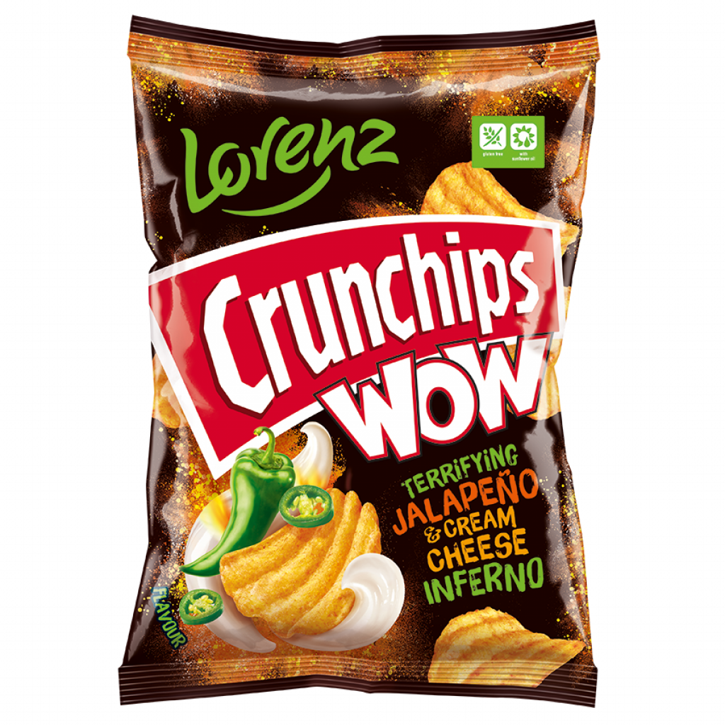 Lorenz Crunchips Wow Jalapeno Frischkäse 110g