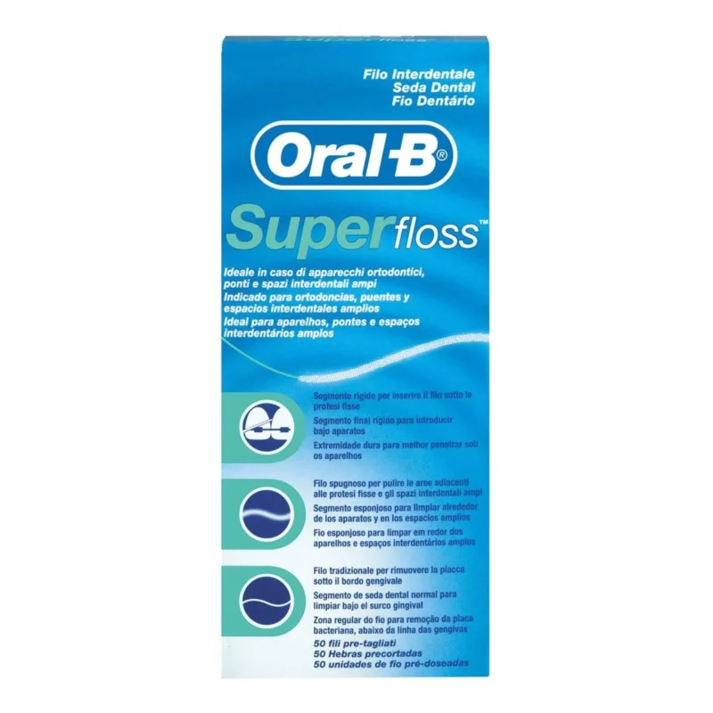 Oral-B Super Floss Interdental Zahnseide 50 Stück
