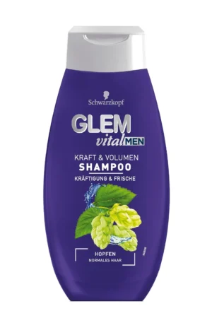 Schwarzkopf GLEM vital Men Kraft und Volumen Shampoo Hopfen 350ml