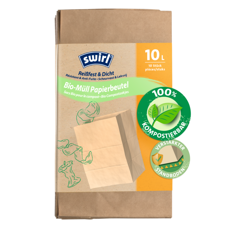 swirl Bio-Müll Papierbeutel 10l
