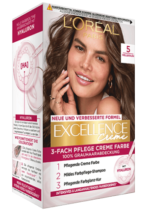 L´ORÉAL Paris Excellence Creme Haarfarbe Hell Braun Nr.5