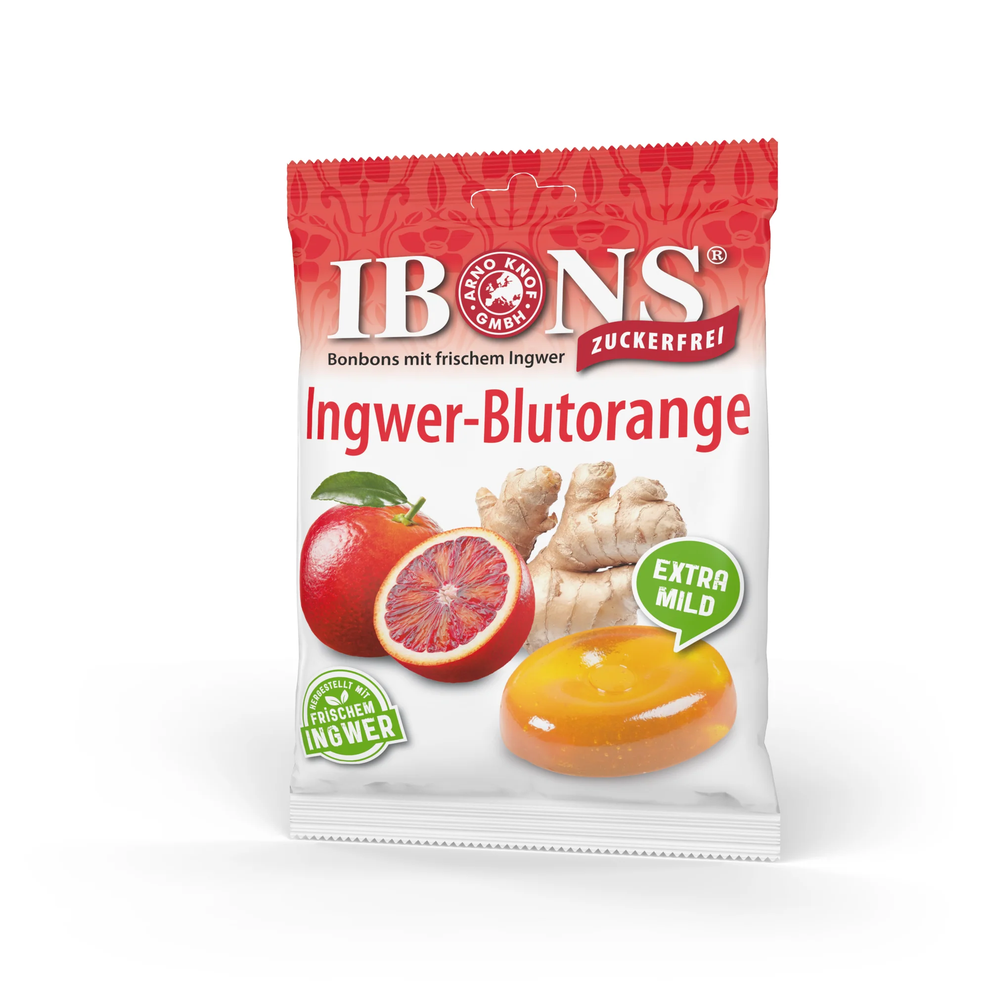 IBONS Bonbons Ingwer&Blutorange 75g