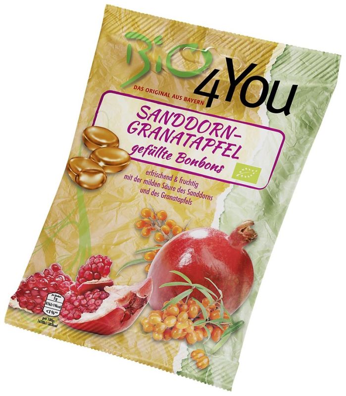 Bio4You Bonbons Sanddorn&Granatapfel 75g