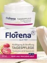 Florena Tagespflege Traubenkernöl&Sojaextrakt für reife und trockene Haut 50ml