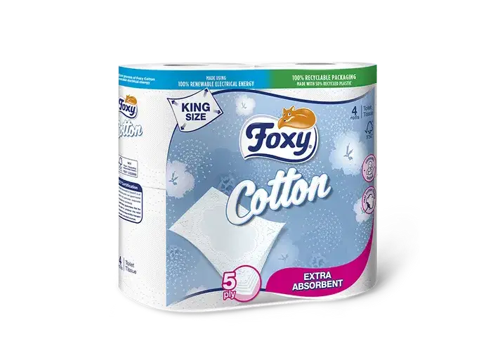 Foxy Toilettenpapier Cotton 4 Rollen